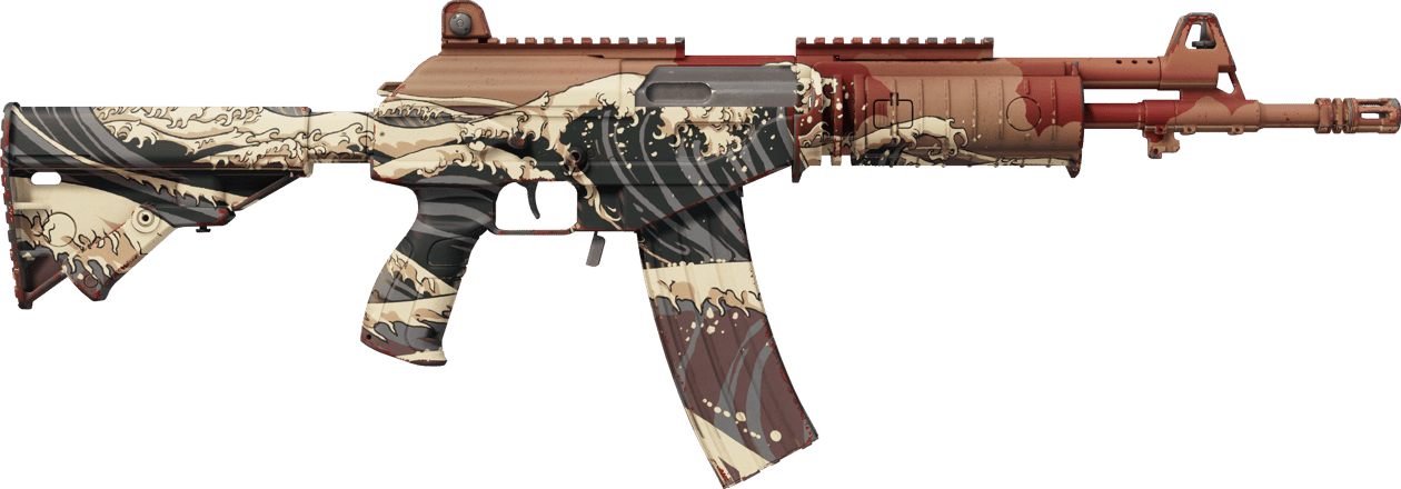 Preview image 2 of StatTrak™ Galil AR | Crimson Tsunami (Minimal Wear)