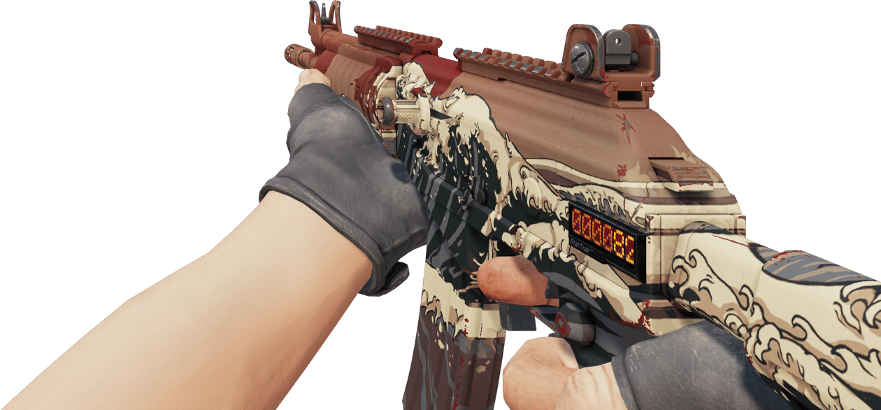 Preview image 3 of StatTrak™ Galil AR | Crimson Tsunami (Minimal Wear)