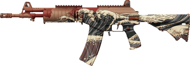 StatTrak™ Galil AR | Tsunami carmesí (Casi nuevo)