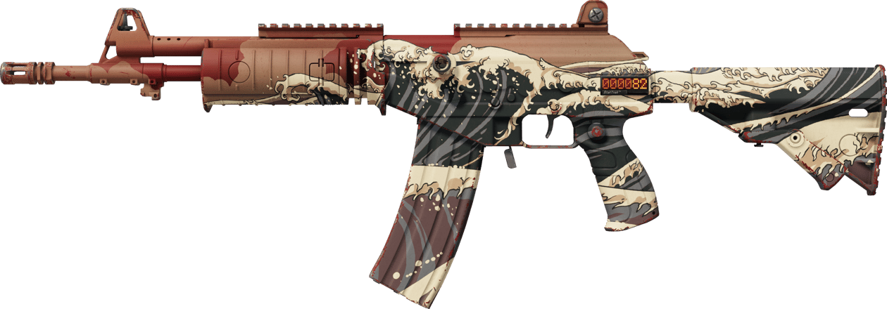 Preview image 1 of StatTrak™ Galil AR | Crimson Tsunami (Minimal Wear)