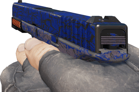 Preview image 3 of StatTrak™ Glock-18 | Blue Fissure (Segnato dalle battaglie)