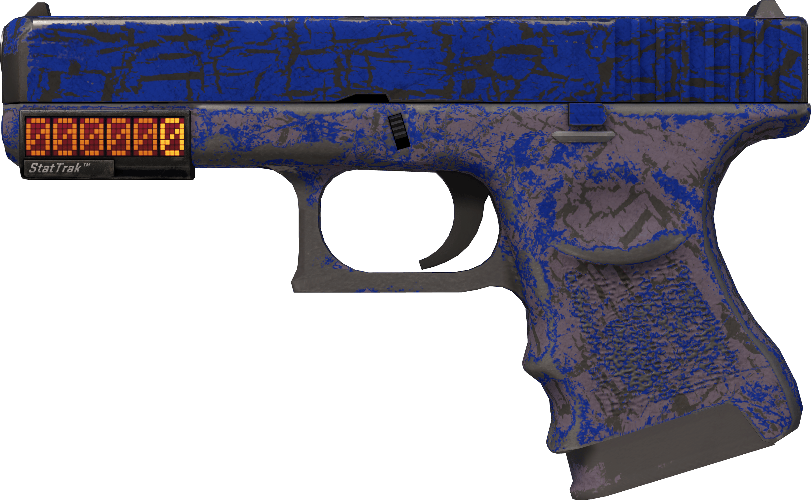 Preview image 1 of StatTrak™ Glock-18 | Fissure bleue (Marquée par les combats)