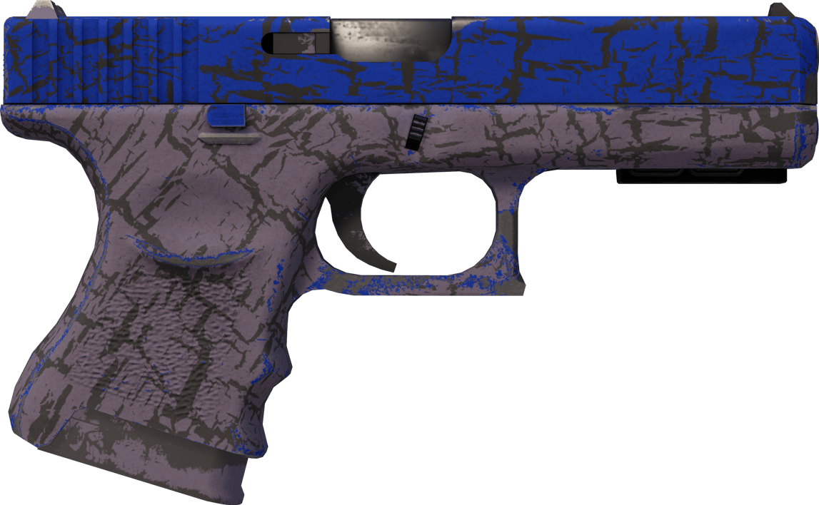 Preview image 2 of StatTrak™ Glock-18 | Blue Fissure (ผ่านการทดสอบภาคสนาม)