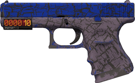 StatTrak™ Glock-18 | Blue Fissure (ผ่านการทดสอบภาคสนาม)