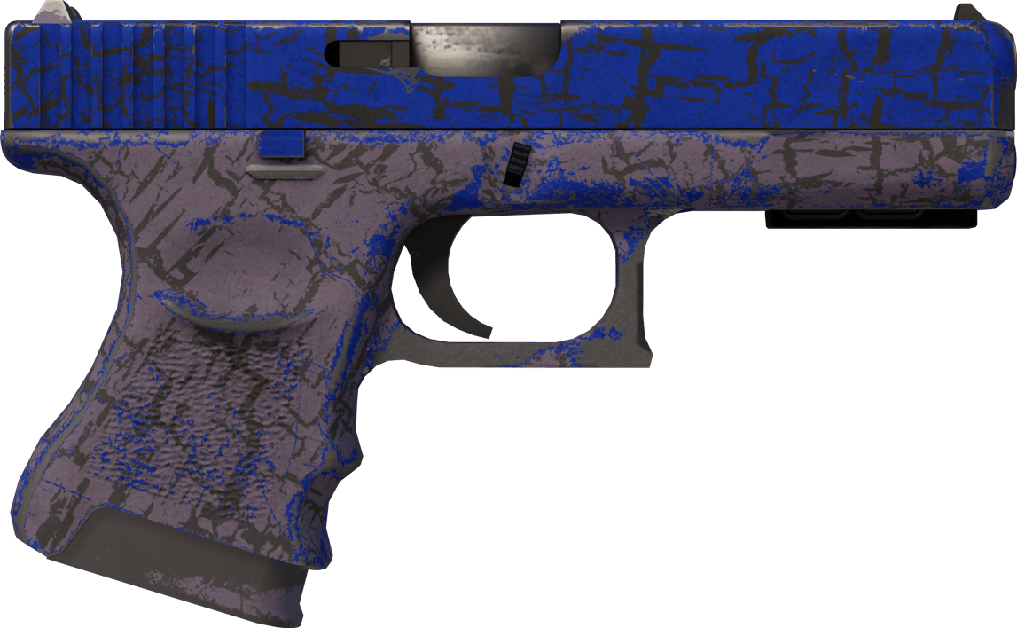 Preview image 2 of StatTrak™ Glock-18 | Blue Fissure (Well-Worn)
