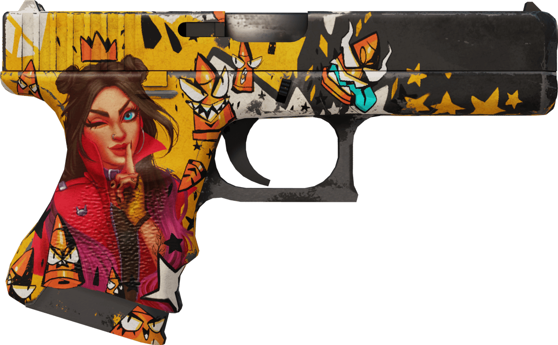 Preview image 2 of StatTrak™ Glock-18 | 총알 여왕 (전투로 닳고 닳은)