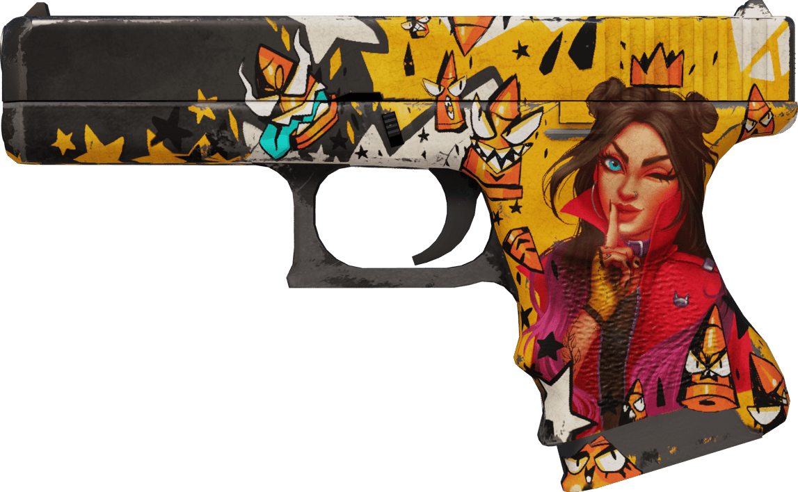 Preview image 1 of StatTrak™ Glock-18 | 총알 여왕 (전투로 닳고 닳은)