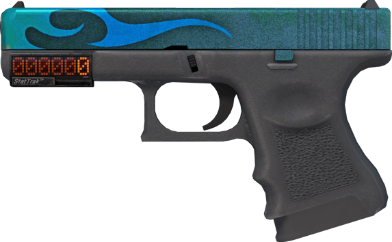 StatTrak™ Glock-18 | Bunsen Burner (BS - Mòn qua thực chiến)