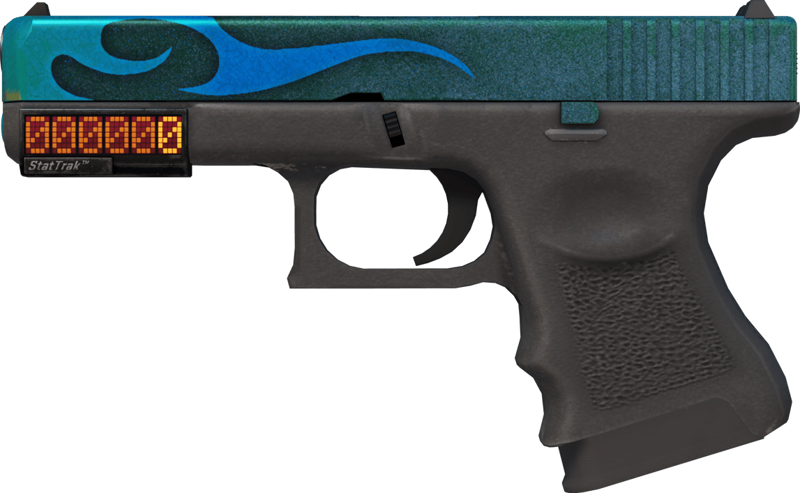 Preview image 1 of StatTrak™ Glock-18 | Bunsen Burner (มีรอยถลอกอย่างมาก)
