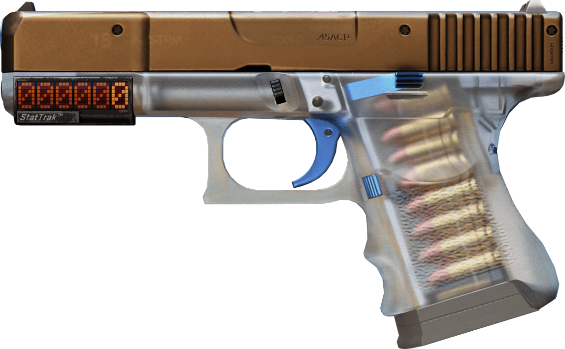Preview image 1 of StatTrak™ Glock-18 | 透明聚合物 (戰場實測)
