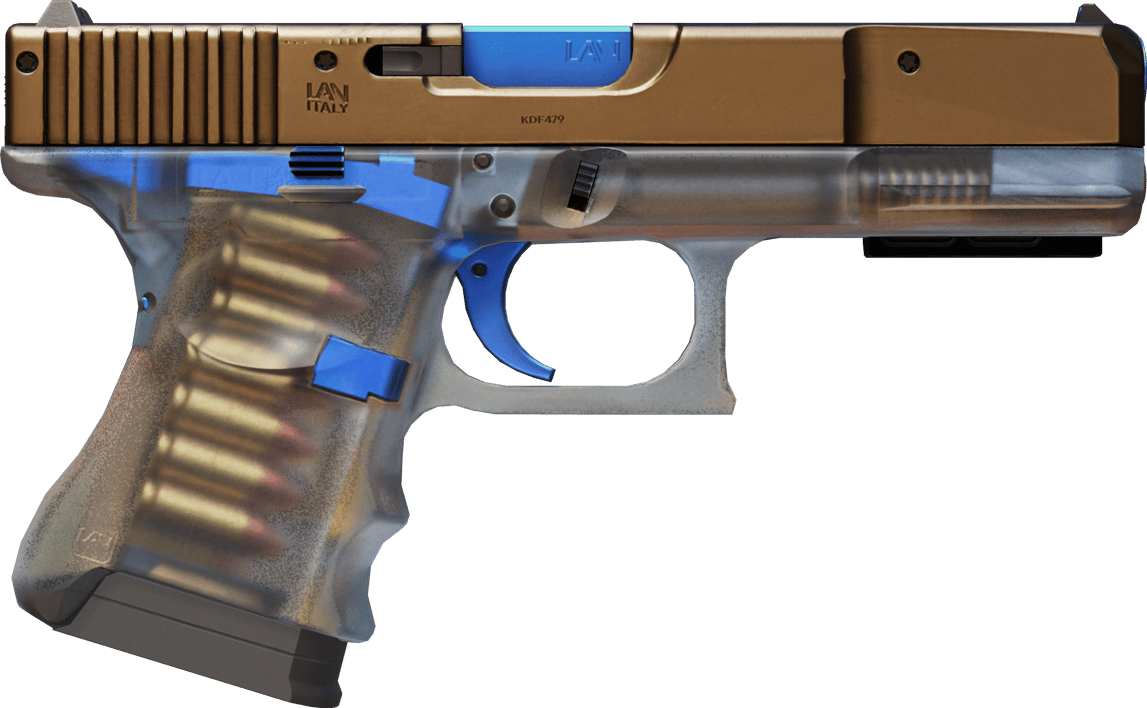 Preview image 2 of StatTrak™ Glock-18 | Przezroczysty polimer (lekkie zużycie)