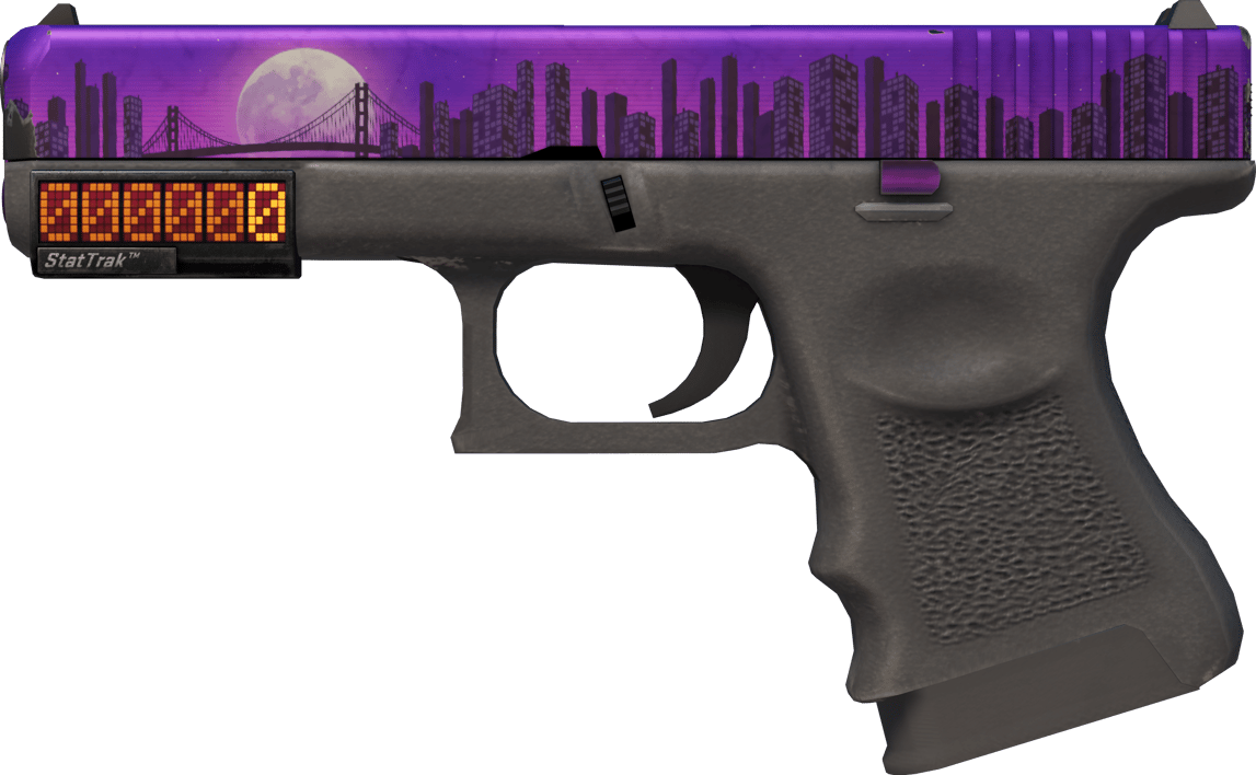 Preview image 1 of StatTrak™ Glock-18 | 城里的月光 (略有磨损)