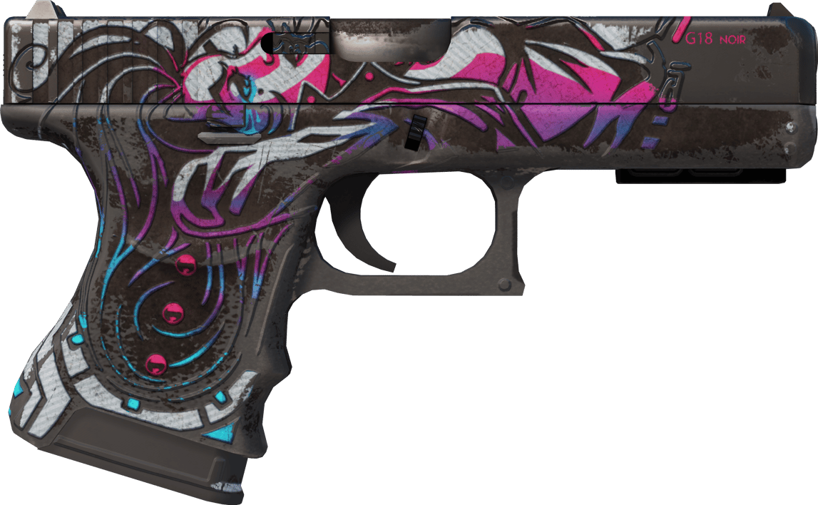 Preview image 2 of StatTrak™ Glock-18 | Neo-Noir (BS - Mòn qua thực chiến)