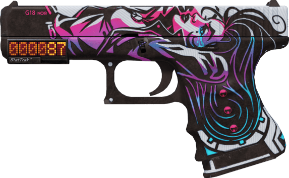 StatTrak™ Glock-18 | 穎黑 (全新出廠)