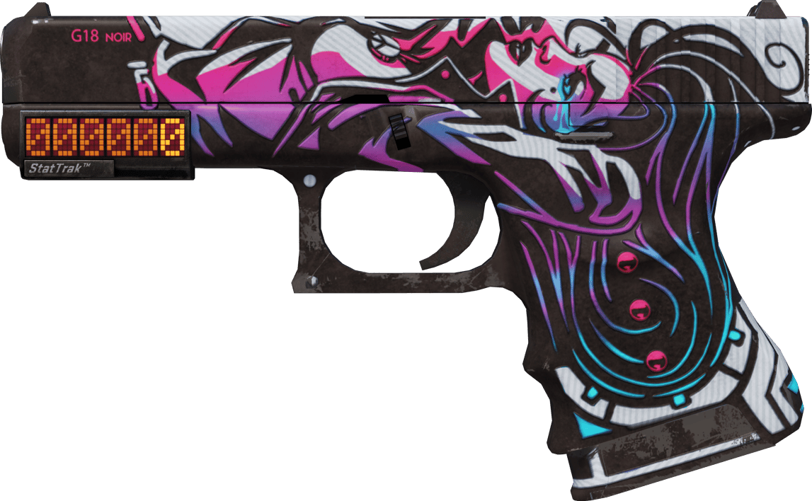 Preview image 1 of StatTrak™ Glock-18 | Neo-noir (po testach bojowych)
