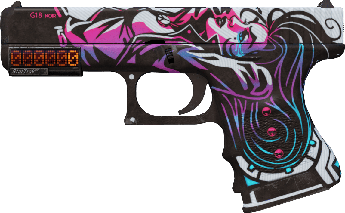 Preview image 1 of StatTrak™ Glock-18 | Neo-noir (lekkie zużycie)