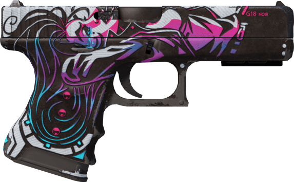 Preview image 2 of StatTrak™ Glock-18 | Neo-Noir (มีรอยถลอกอย่างมาก)