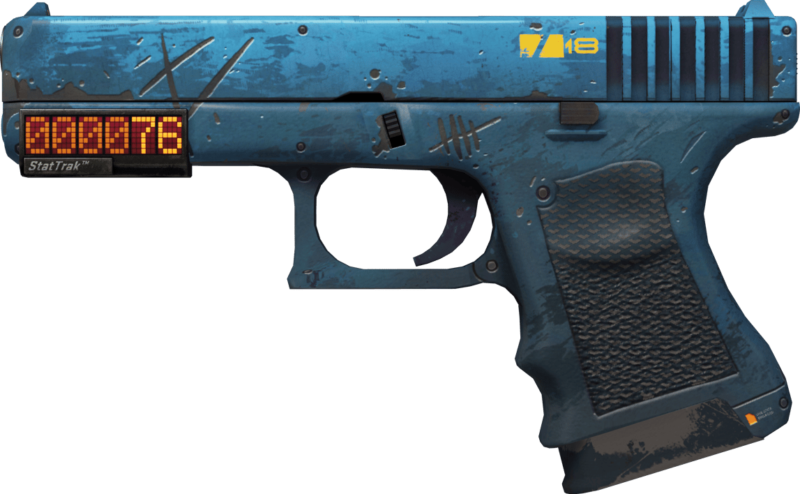 Preview image 1 of StatTrak™ Glock-18 | Off World (Testado no Terreno)