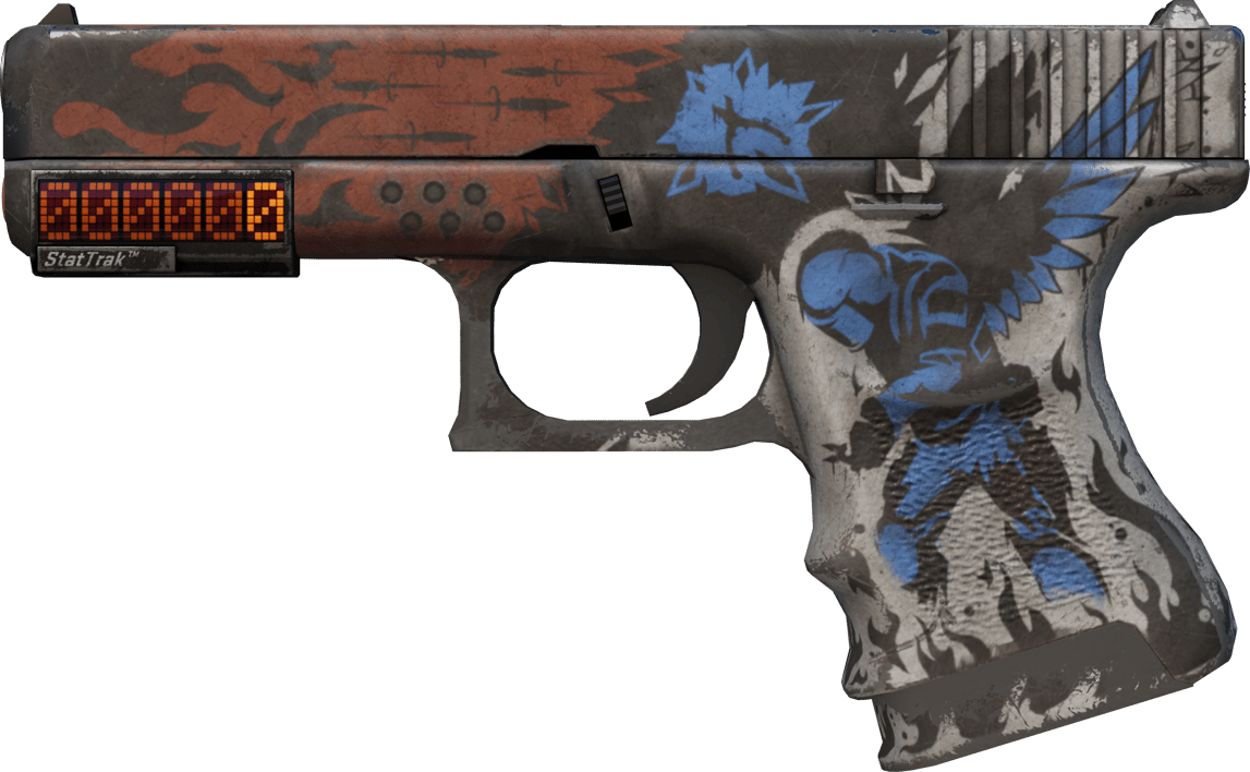 Preview image 1 of StatTrak™ Glock-18 | Sacrifice (戦いで傷ついた)