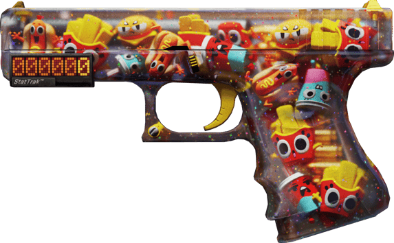 StatTrak™ Glock-18 | Snack Attack (戦いで傷ついた)