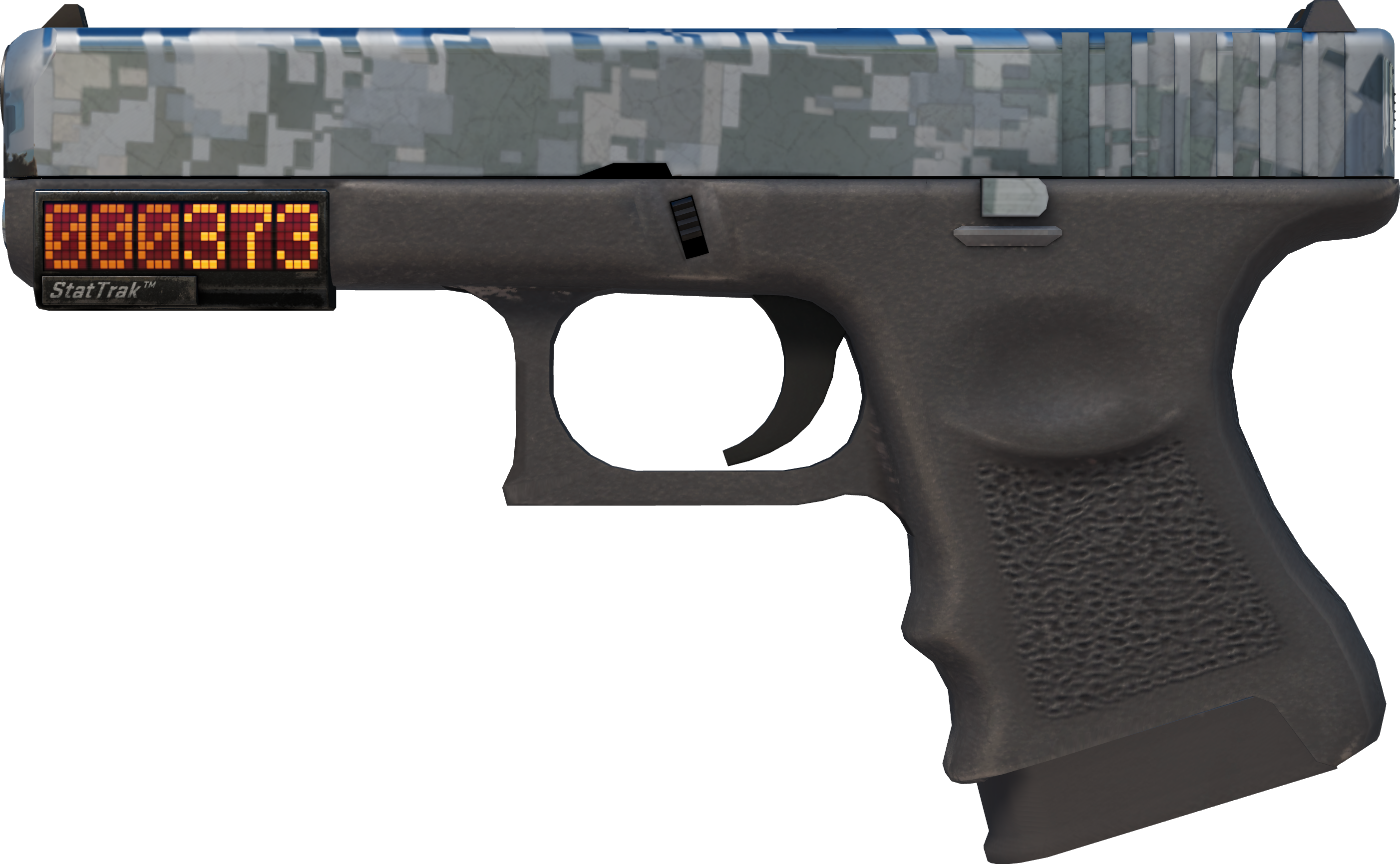 Preview image 1 of StatTrak™ Glock-18 | Acier disruptif (Neuve)
