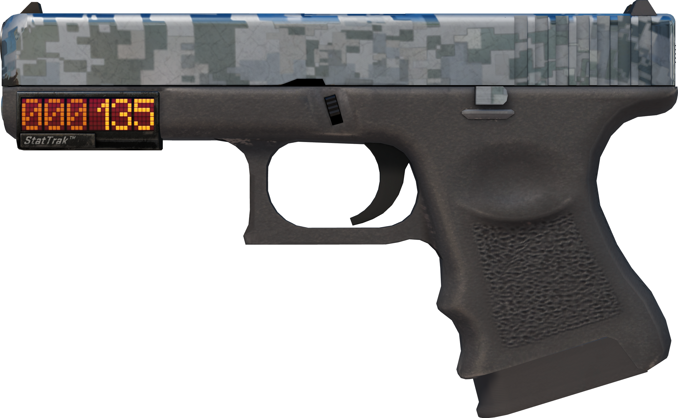 Preview image 1 of StatTrak™ Glock-18 | Acier disruptif (Très peu usée)