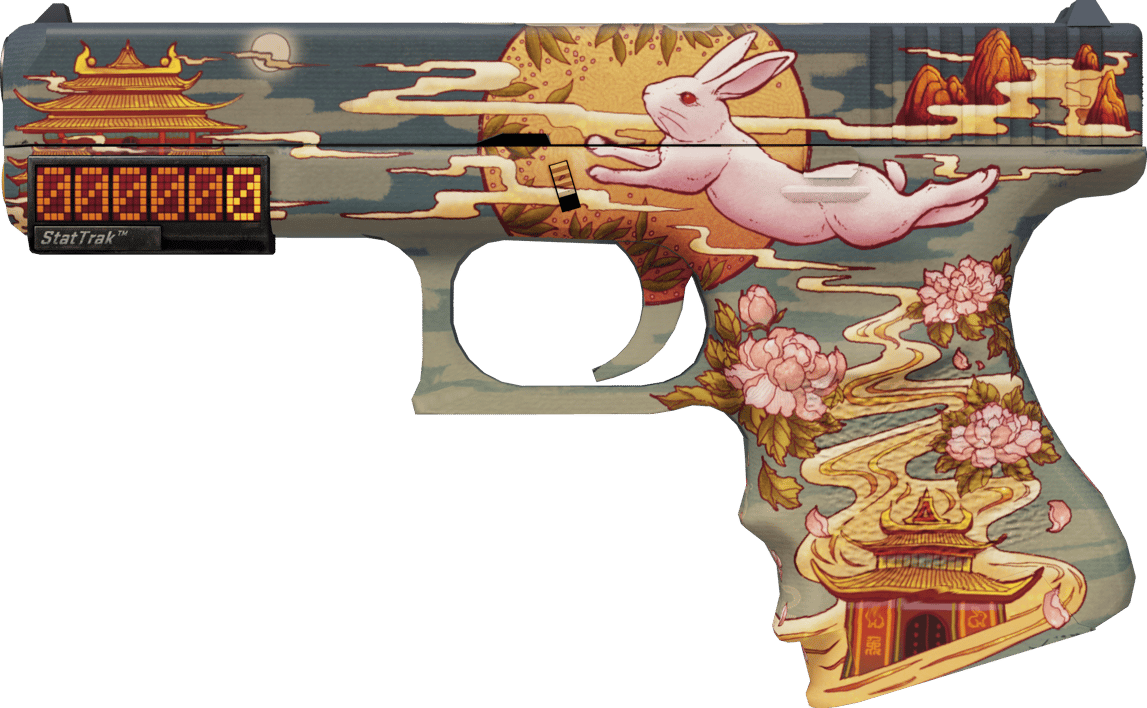 Preview image 1 of StatTrak™ Glock-18 | Cienisty królik (prosto z fabryki)