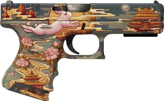 Preview image 2 of StatTrak™ Glock-18 | Cienisty królik (mocne zużycie)