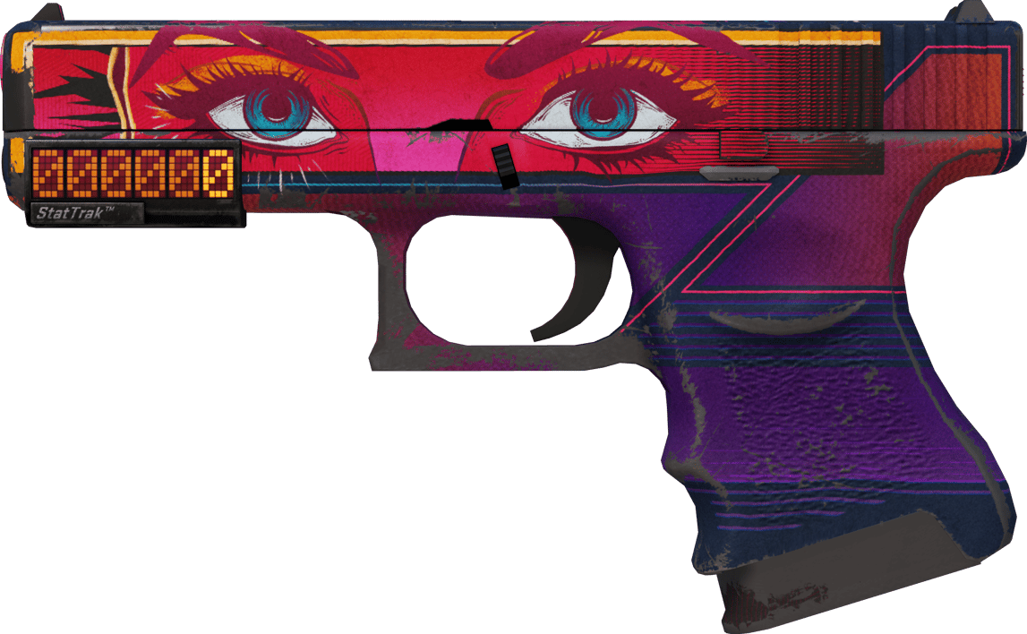 Preview image 1 of StatTrak™ Glock-18 | 時尚之眼 (戰痕累累)