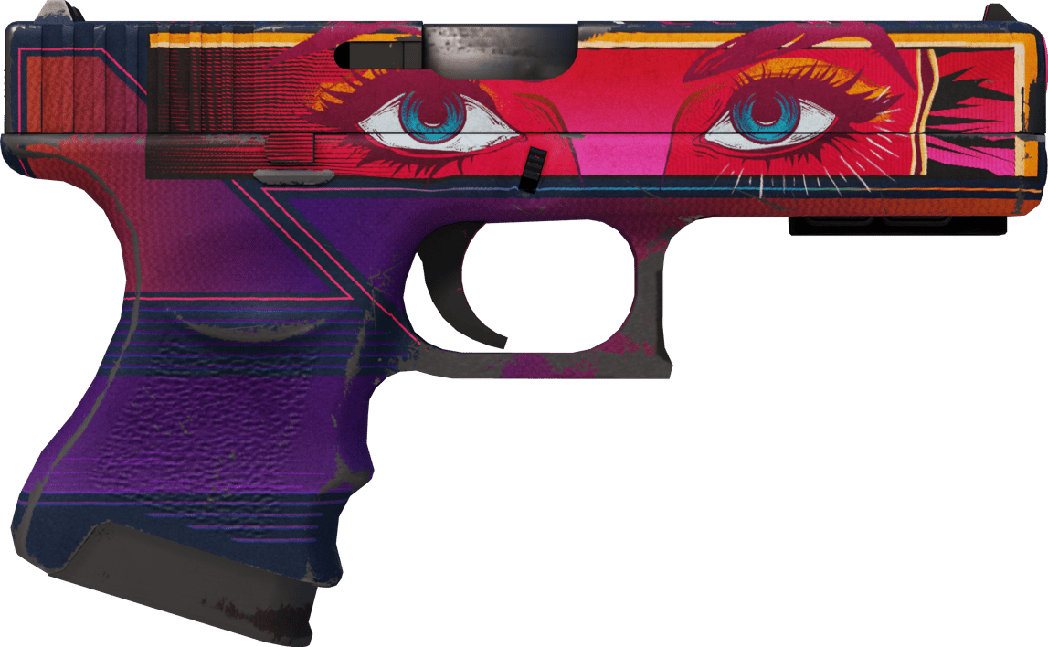 Preview image 2 of StatTrak™ Glock-18 | Vogue (かなり摩耗)
