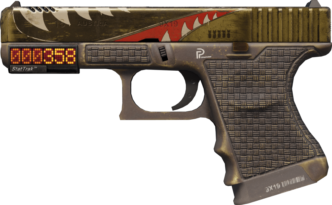 Preview image 1 of StatTrak™ Glock-18 | 戰鷹 (輕微磨損)