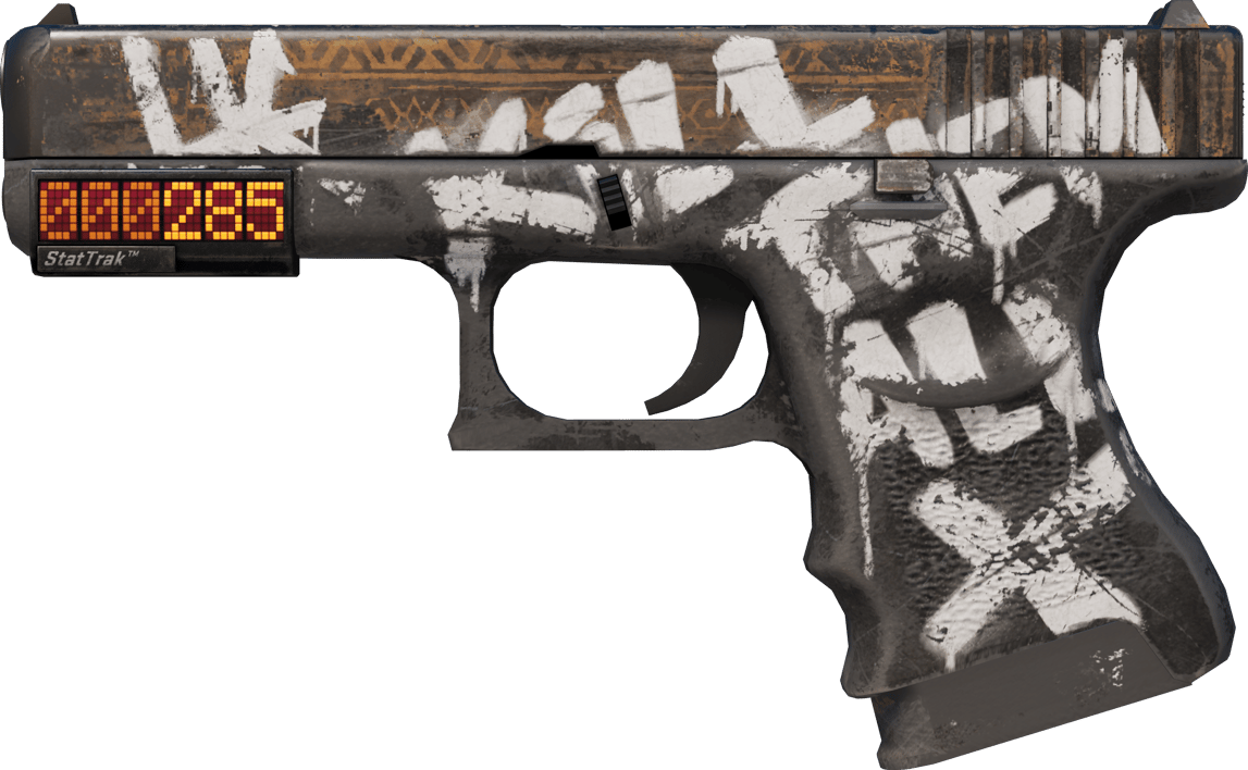 Preview image 1 of StatTrak™ Glock-18 | Wasteland Rebel (Testado no Terreno)