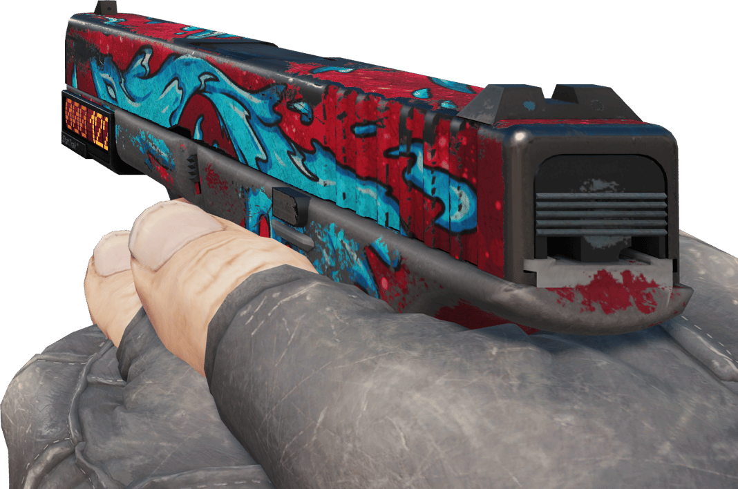 Preview image 3 of StatTrak™ Glock-18 | Water Elemental (Battle-Scarred)