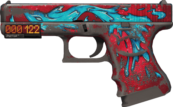 StatTrak™ Glock-18 | Wasserelementar (Kampfspuren)