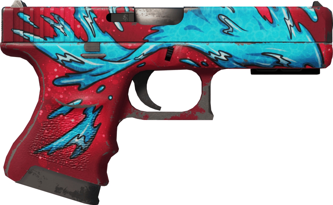 Preview image 2 of StatTrak™ Glock-18 | Elemental de agua (Algo desgastado)