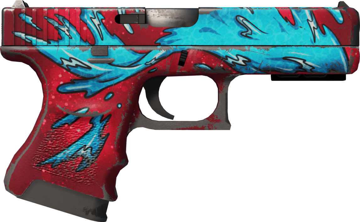 Preview image 2 of StatTrak™ Glock-18 | Water Elemental (Com Muito Uso)
