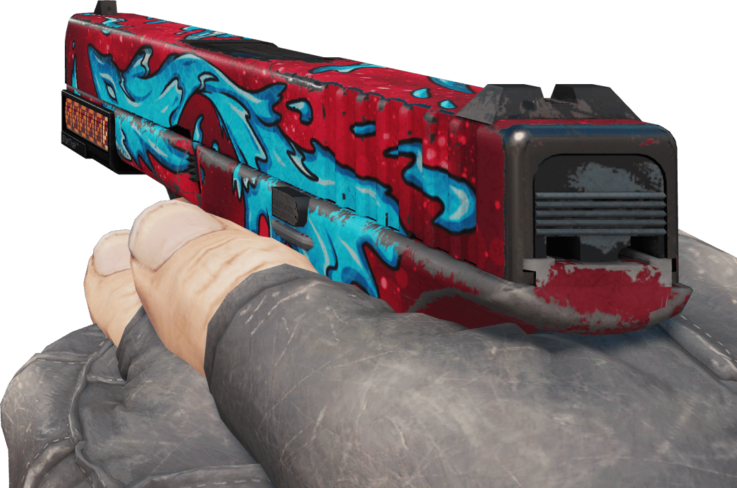 Preview image 3 of StatTrak™ Glock-18 | Water Elemental (Com Muito Uso)