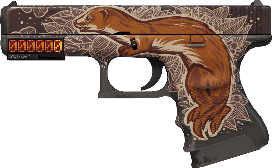 Preview image 1 of StatTrak™ Glock-18 | Weasel (ถลอกปอกเปิกจากการรบ)