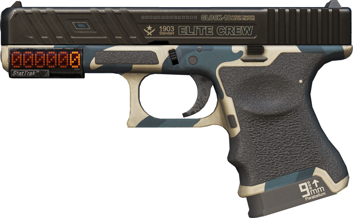 Preview image 1 of StatTrak™ Glock-18 | Winterized (FT - Qua thực chiến)