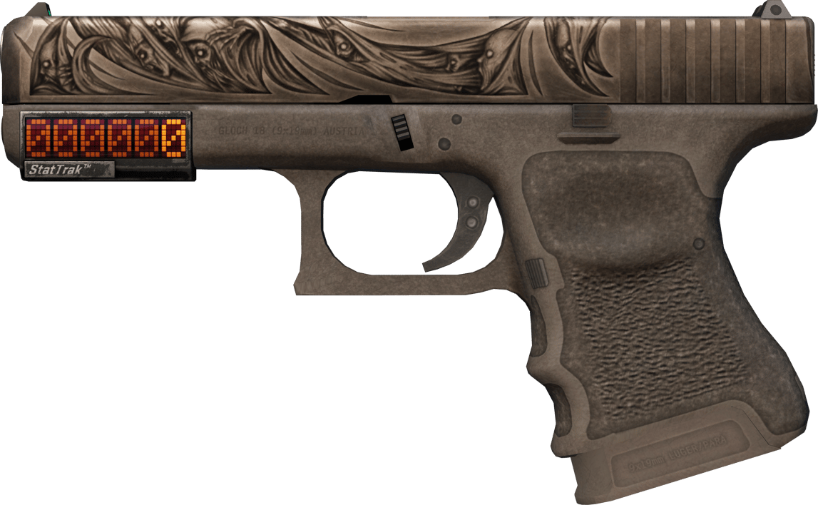 Preview image 1 of StatTrak™ Glock-18 | Espectros (Bastante desgastado)