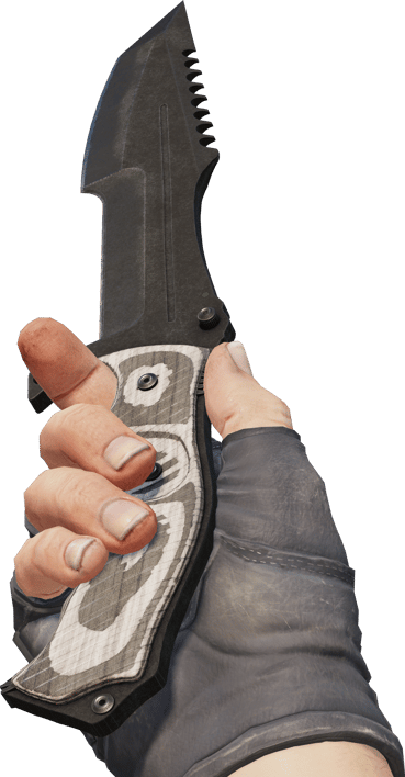 Preview image 3 of ★ StatTrak™ Coltello da cacciatore | Black Laminate (Testato sul campo)