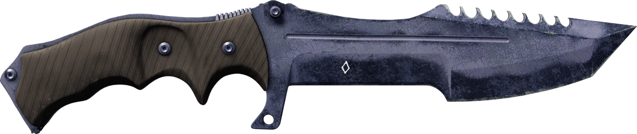 Preview image 1 of ★ StatTrak™ Coltello da cacciatore | Blue Steel (Segnato dalle battaglie)