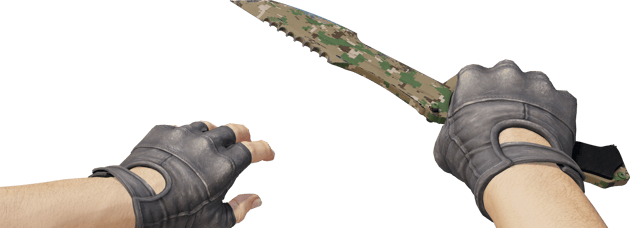 Preview image 4 of ★ StatTrak™ 헌츠맨 칼 | 숲 디지털 위장 (현장에서 쓰인)