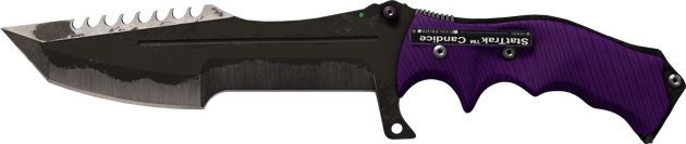 Preview image 2 of ★ StatTrak™ Faca Huntsman | Ultraviolet (Gasto)