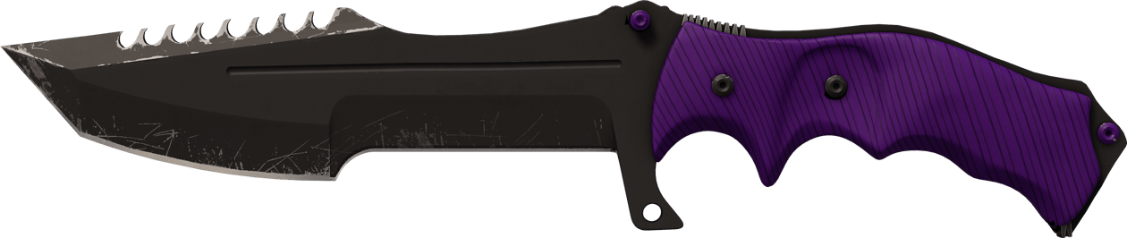 Preview image 2 of ★ StatTrak™ Faca Huntsman | Ultraviolet (Testado no Terreno)