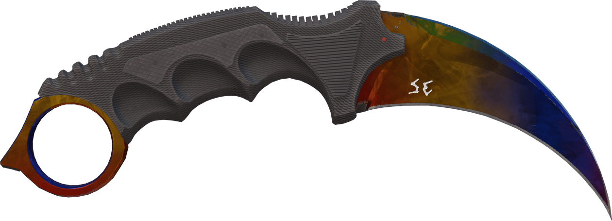 Preview image 2 of ★ StatTrak™ Karambit | Marble Fade (Com Pouco Uso)