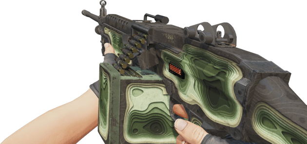 Preview image 3 of StatTrak™ M249 | Deep Relief (ถลอกปอกเปิกจากการรบ)