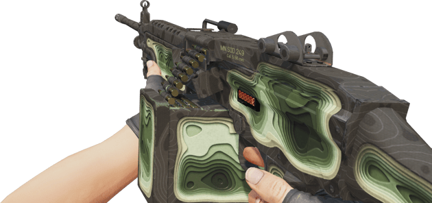 Preview image 3 of StatTrak™ M249 | Deep Relief (Testado no Terreno)
