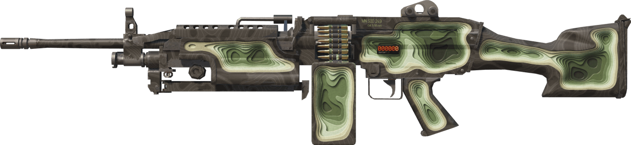 Preview image 1 of StatTrak™ M249 | Maastokartta (Käytössä kokeiltu)