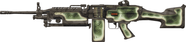 StatTrak™ M249 | Deep Relief (มีรอยถลอกเล็กน้อย)